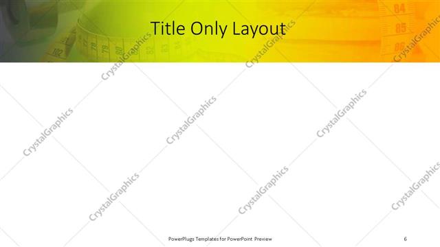 Title Only presentation slide layout