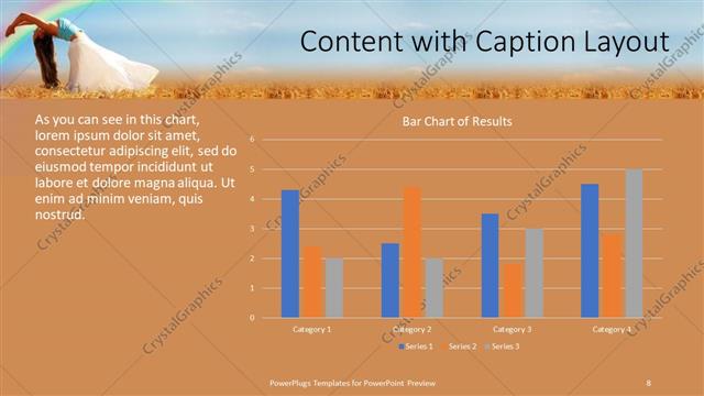 Content with Caption presentation slide layout