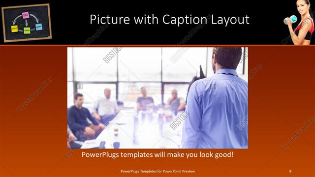 Picture with Caption presentation slide layout