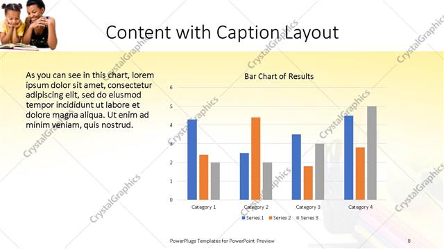 Content with Caption presentation slide layout