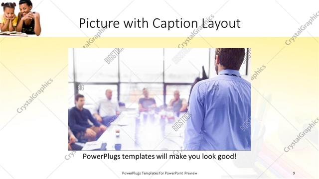 Picture with Caption presentation slide layout