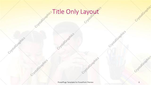 Title Only presentation slide layout
