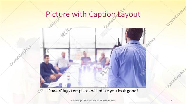 Picture with Caption presentation slide layout