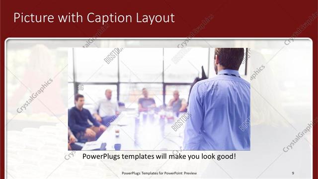 Picture with Caption presentation slide layout