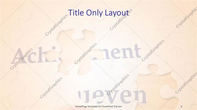 Title Only presentation slide layout