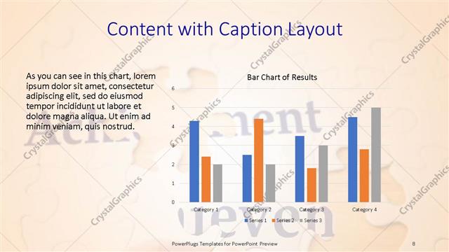 Content with Caption presentation slide layout