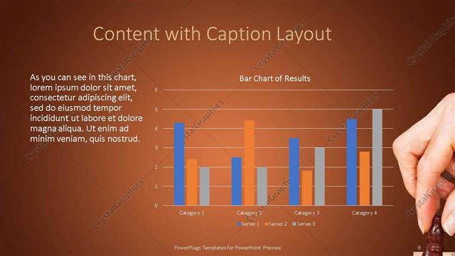 Content with Caption presentation slide layout