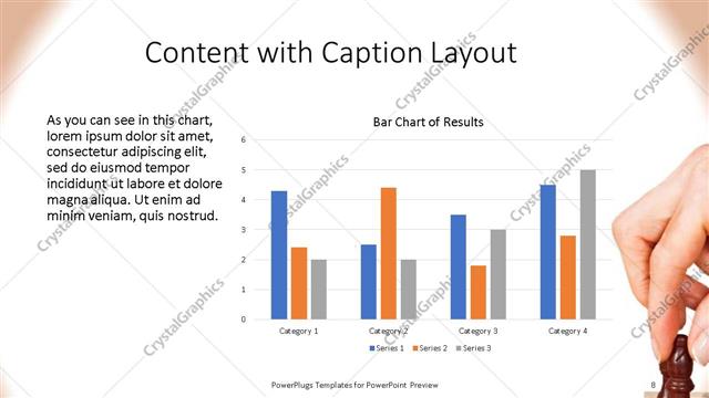 Content with Caption presentation slide layout