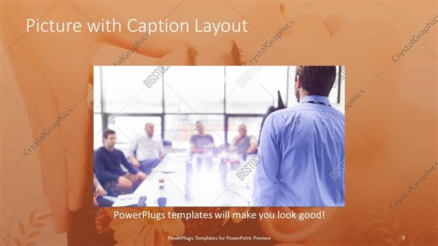 Picture with Caption presentation slide layout