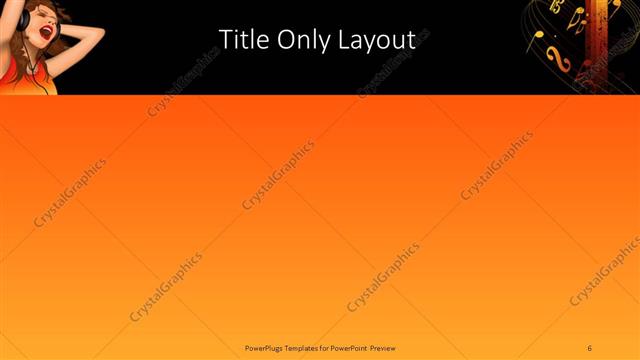 Title Only presentation slide layout