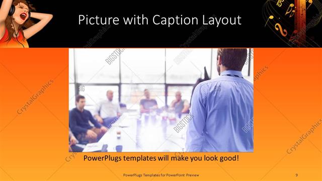 Picture with Caption presentation slide layout