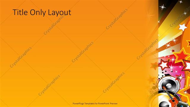 Title Only presentation slide layout