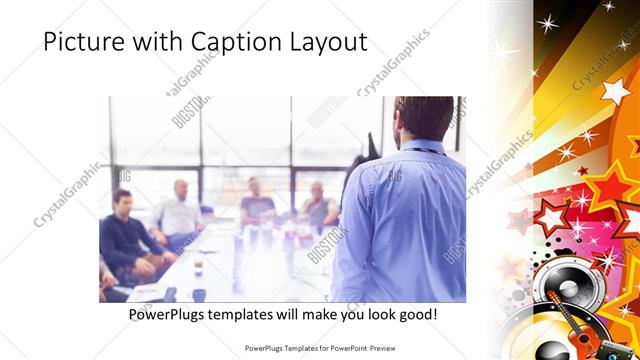 Picture with Caption presentation slide layout