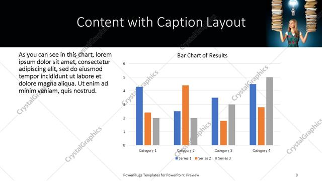 Content with Caption presentation slide layout