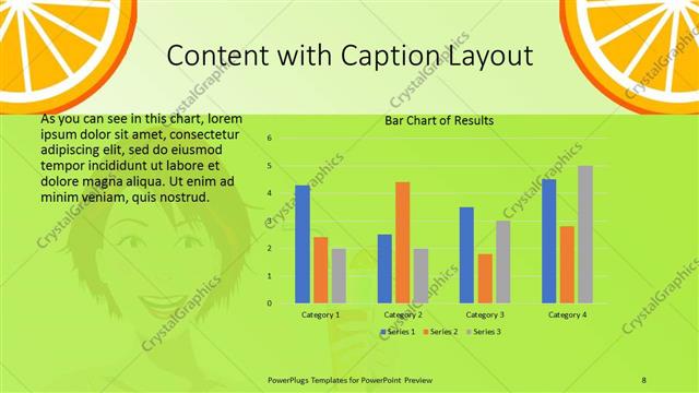 Content with Caption presentation slide layout