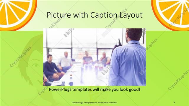 Picture with Caption presentation slide layout