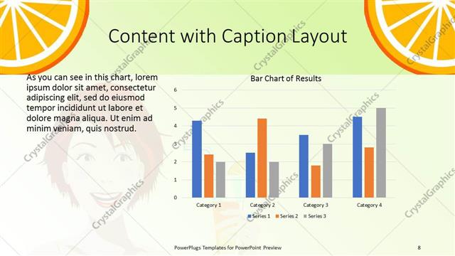 Content with Caption presentation slide layout