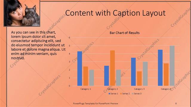 Content with Caption presentation slide layout