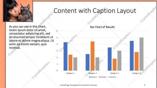 Content with Caption presentation slide layout