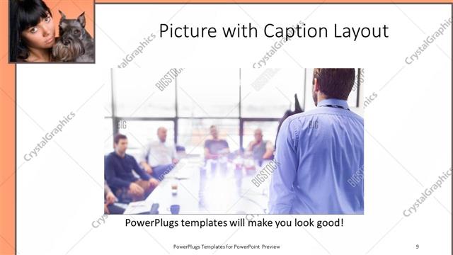 Picture with Caption presentation slide layout