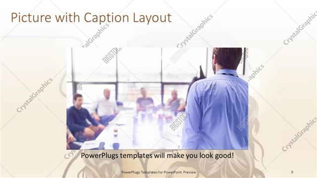 Picture with Caption presentation slide layout