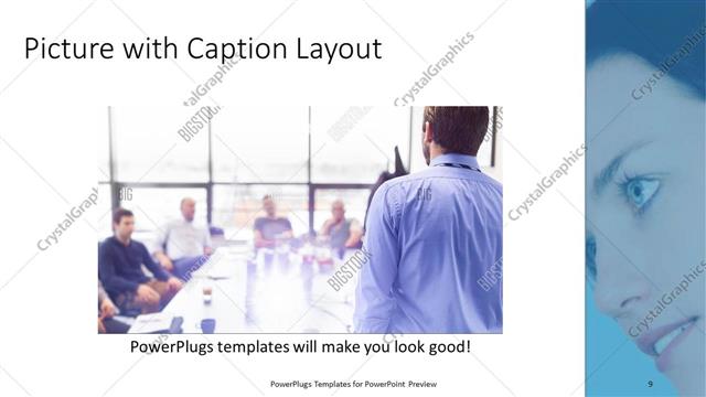 Picture with Caption presentation slide layout