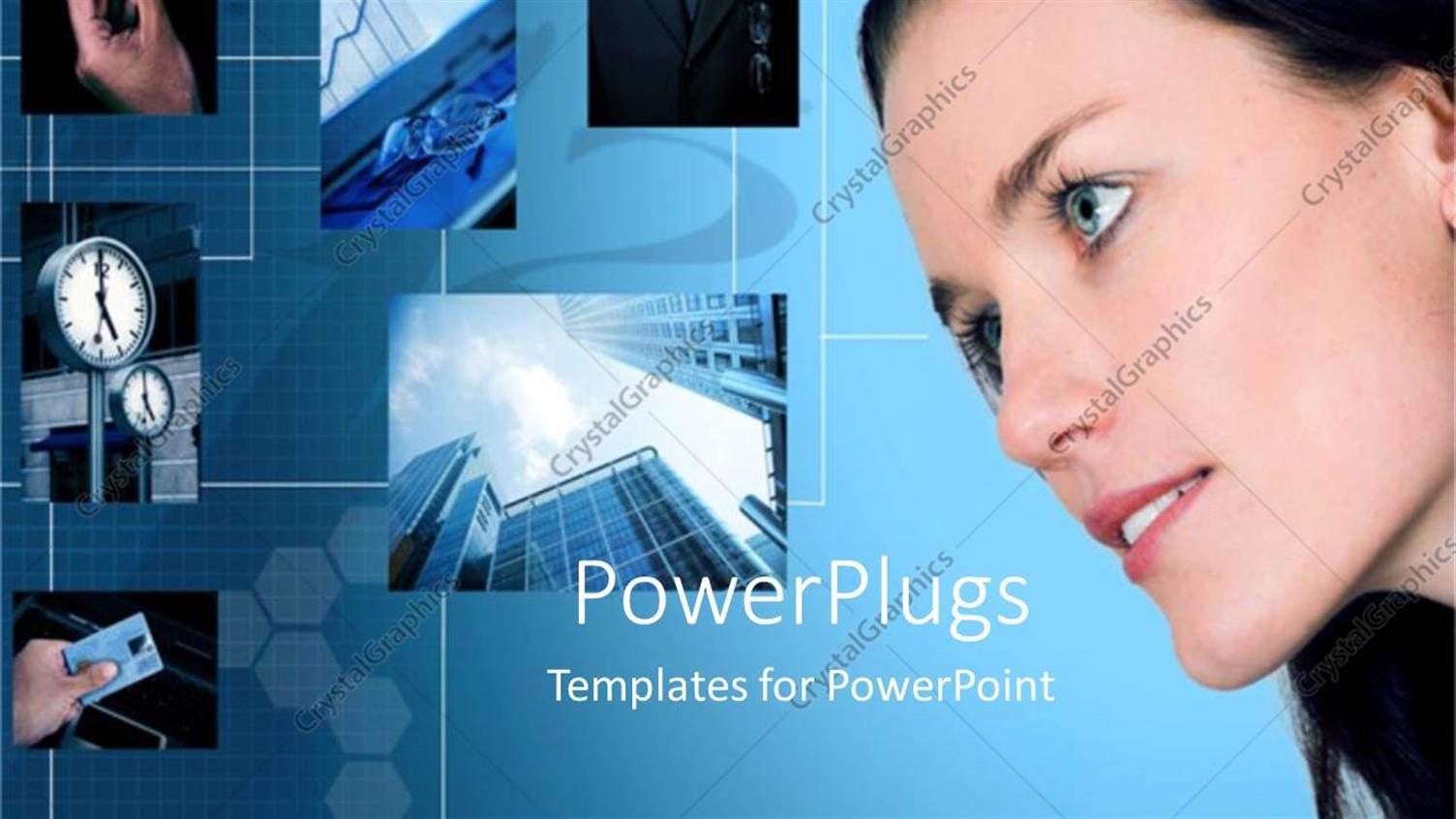 Featuring Woman Looking at Depictions of Business and Innovation