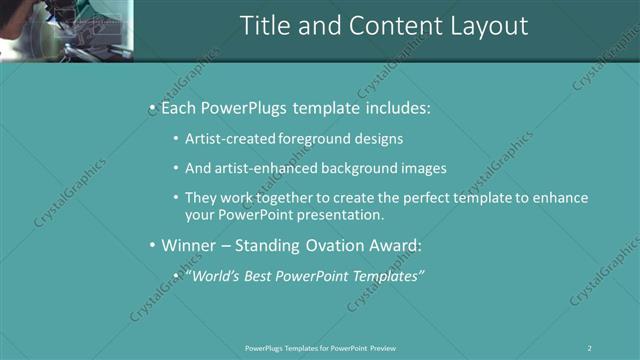 Title and Content presentation slide layout