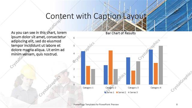 Content with Caption presentation slide layout