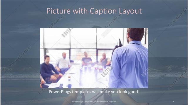 Picture with Caption presentation slide layout