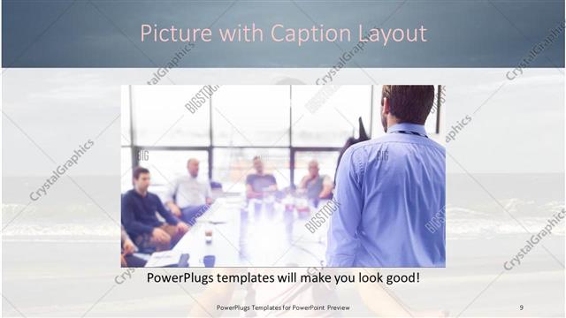 Picture with Caption presentation slide layout