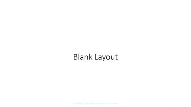 Blank presentation slide layout