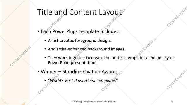 Title and Content presentation slide layout