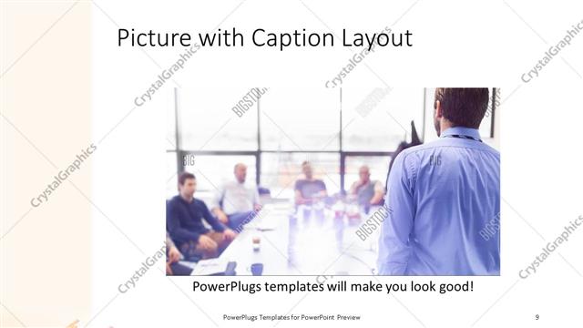 Picture with Caption presentation slide layout