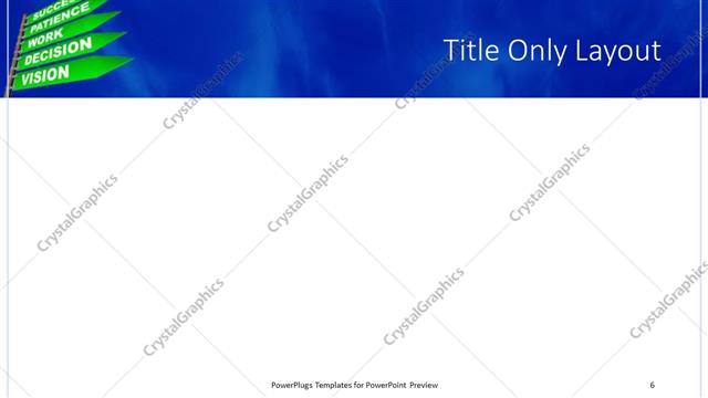 Title Only presentation slide layout