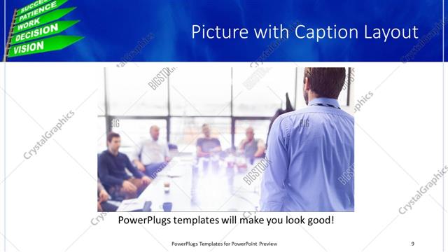 Picture with Caption presentation slide layout