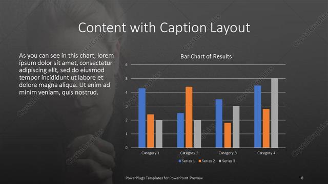 Content with Caption presentation slide layout