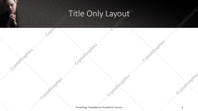 Title Only presentation slide layout