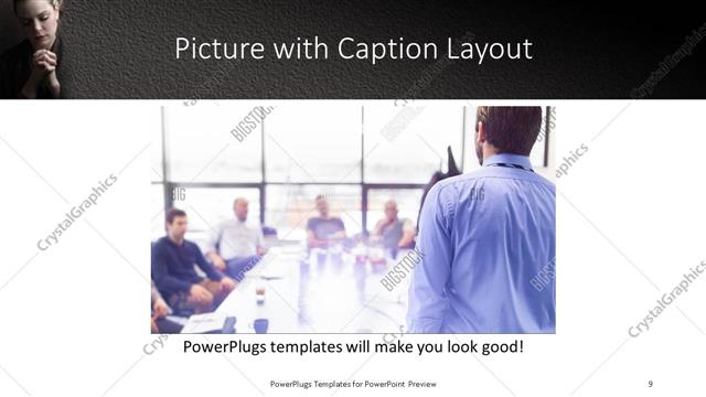 Picture with Caption presentation slide layout