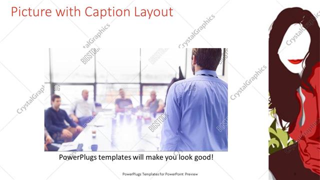Picture with Caption presentation slide layout