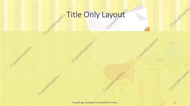 Title Only presentation slide layout