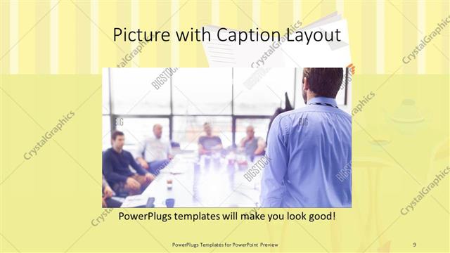 Picture with Caption presentation slide layout