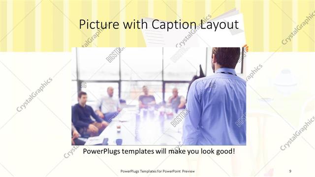 Picture with Caption presentation slide layout