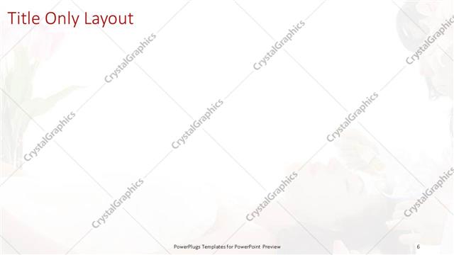 Title Only presentation slide layout