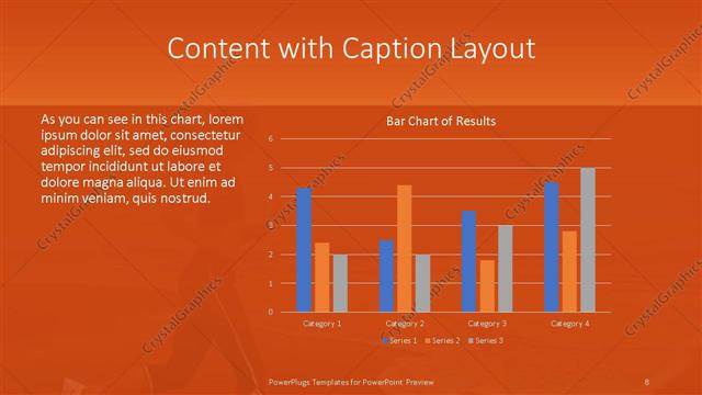 Content with Caption presentation slide layout
