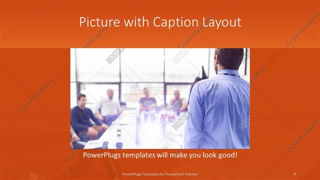 Picture with Caption presentation slide layout