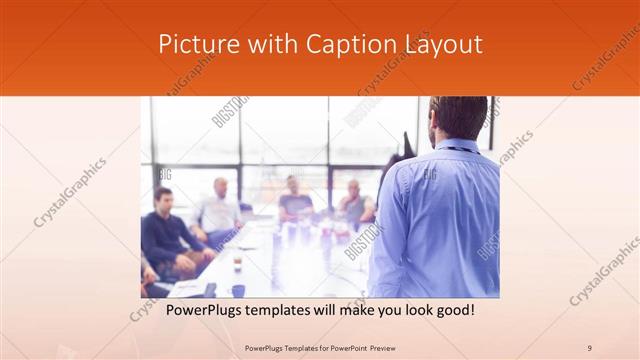Picture with Caption presentation slide layout