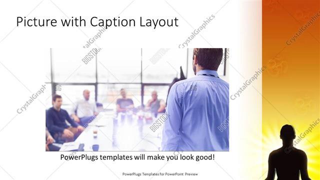 Picture with Caption presentation slide layout