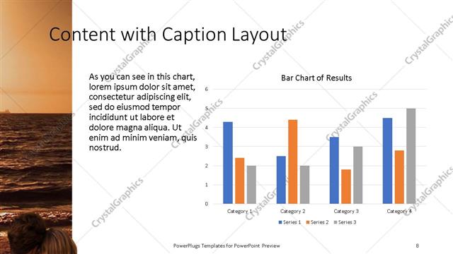 Content with Caption presentation slide layout