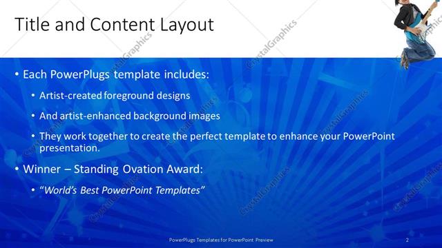 Title and Content presentation slide layout